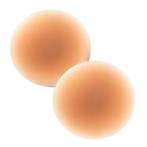 Seamless Nude Silicone Reusable Nipple Covers (Caramel Brown)
